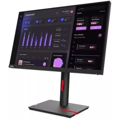 Монитор Lenovo 23.8" ThinkVision T24i-30 черный IPS LED 4ms 16:9 HDMI матовая HAS Piv 250cd 178гр/178гр 1920x1080 60Hz VGA DP FHD USB 5.4кг
