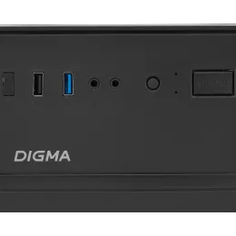 Корпус Digma DCC-MD301 черный без БП ATX 1x80mm 4x120mm 1xUSB2.0 1xUSB3.0 audio