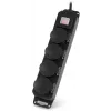 Сетевой фильтр Buro 400MDP-5-B 5м (4 розетки) черный (коробка)