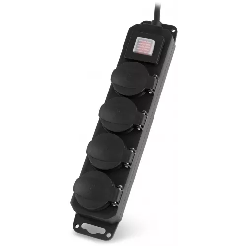 Сетевой фильтр Buro 400MDP-5-B 5м (4 розетки) черный (коробка)