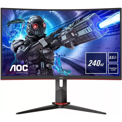 Монитор AOC 27" Gaming C27G2ZE черный/красный VA LED 0.5ms 16:9 HDMI матовая 300cd 178гр/178гр 1920x1080 240Hz FreeSync Premium DP FHD 5.5кг