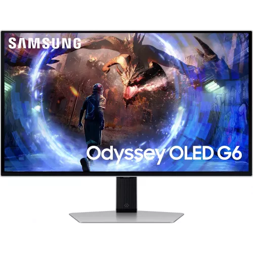 Монитор Samsung 27" Odyssey G6 S27DG600SIXCI черный OLED LED 1ms 16:9 HDMI матовая HAS Piv 250cd 178гр/178гр 2560x1440 360Hz FreeSync Premium Pro DP 2K USB 6.9кг
