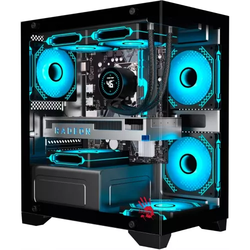 Корпус Bloody BD-CC103 черный без БП mATX 7x120mm 1xUSB2.0 1xUSB3.0 audio bott PSU
