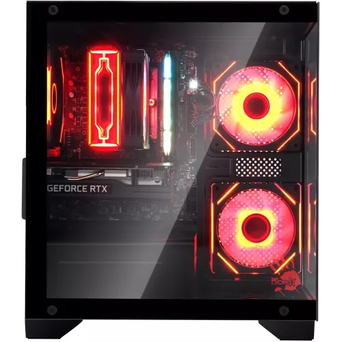 Корпус Bloody BD-CC103 черный без БП mATX 7x120mm 1xUSB2.0 1xUSB3.0 audio bott PSU