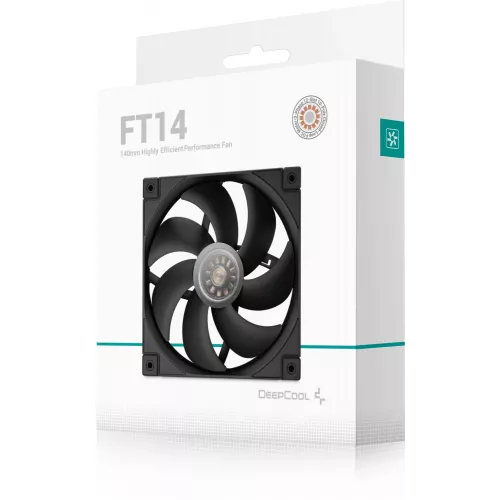 Вентилятор для корпуса Deepcool FT14 140х140x25 черный 4-pin 25.1дБ (R-FT14-BKWPN1-G) Ret