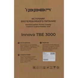 Источник бесперебойного питания Ippon Innova TBE 3000 2700Вт 3000ВА черный