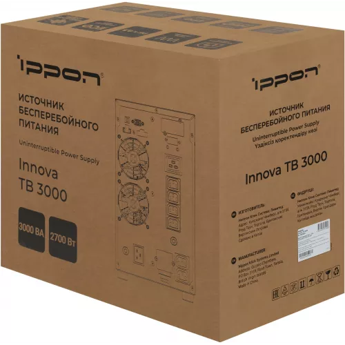 Источник бесперебойного питания Ippon Innova TBE 3000 2700Вт 3000ВА черный
