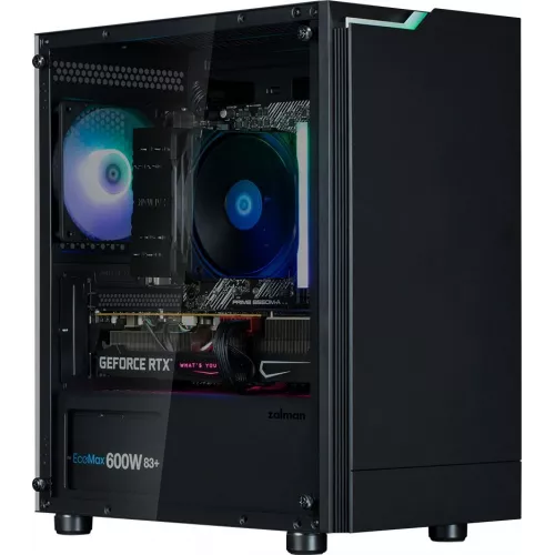 Корпус Zalman T4 Plus черный без БП mATX 6x120mm 1x140mm 1xUSB2.0 2xUSB3.0 audio bott PSU