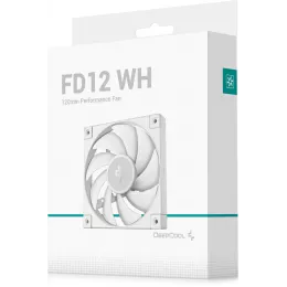 Вентилятор для корпуса Deepcool FD12 120х120x25 белый 4-pin 27.6дБ (R-FD12-WHNPN1-G) Ret