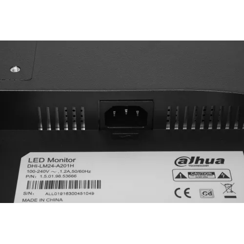 Монитор Dahua 23.8" DHI-LM24-A201H черный IPS LED 5ms 16:9 HDMI M/M матовая 1000:1 250cd 178гр/178гр 1920x1080 100Hz VGA DP FHD 3.1кг