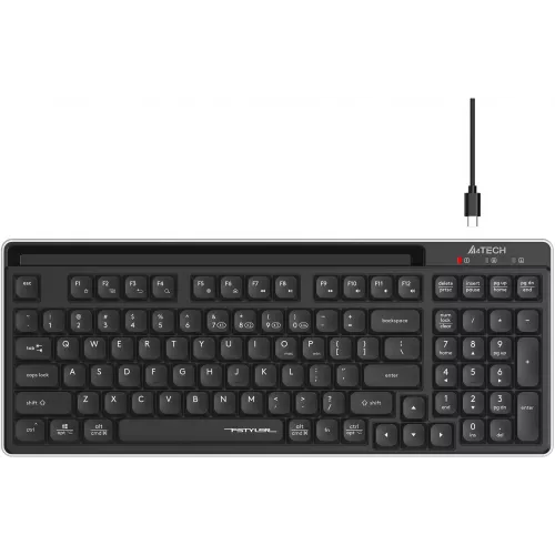Клавиатура A4Tech FBX70C черный USB беспроводная BT/Radio slim