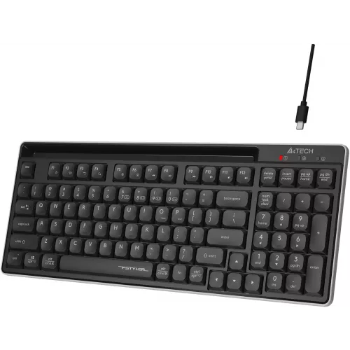 Клавиатура A4Tech FBX70C черный USB беспроводная BT/Radio slim