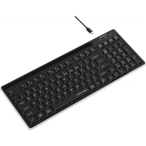 Клавиатура A4Tech FBX70C черный USB беспроводная BT/Radio slim