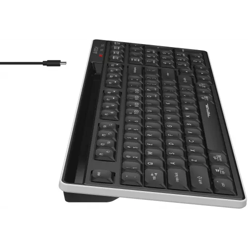 Клавиатура A4Tech FBX70C черный USB беспроводная BT/Radio slim