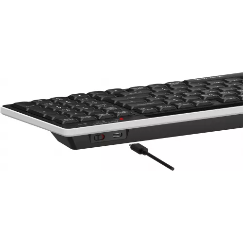Клавиатура A4Tech FBX70C черный USB беспроводная BT/Radio slim