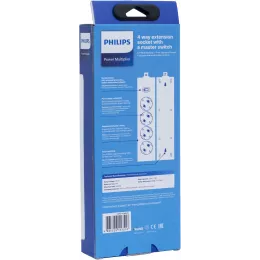 Сетевой фильтр Philips CHP2145WB/51 3м (4 розетки) белый (коробка)