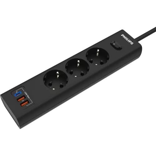 Сетевой фильтр Philips CHP4336BB/51 3м (3 розетки) черный (коробка)