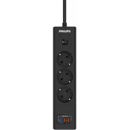 Сетевой фильтр Philips CHP4336BB/51 3м (3 розетки) черный (коробка)