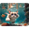 Коврик для мыши Cactus Fish Cat рисунок 300x250x3мм (CS-MPC-D15M)