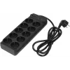 Сетевой фильтр Powercom SP-10 USB2A1СB 3,0м 3.0м (10 розеток) черный (коробка)