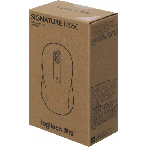 Мышь Logitech M650 розовый оптическая 4000dpi беспров. BT/Radio USB 4but (910-006391)