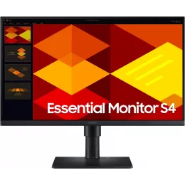 Монитор Samsung 24" Essential S4 S24D400GAIXCI черный IPS LED 16:9 HDMI матовая HAS Piv 1000:1 250cd 178гр/178гр 1920x1080 100Hz DP FHD USB 3.5кг