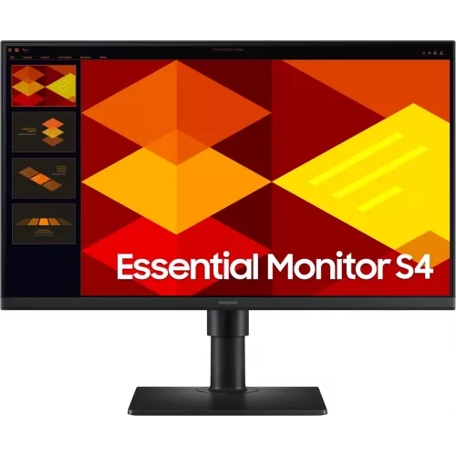 Монитор Samsung 24" Essential S4 S24D400GAIXCI черный IPS LED 16:9 HDMI матовая HAS Piv 1000:1 250cd 178гр/178гр 1920x1080 100Hz DP FHD USB 3.5кг