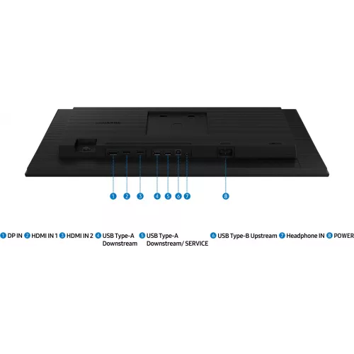 Монитор Samsung 24" Essential S4 S24D400GAIXCI черный IPS LED 16:9 HDMI матовая HAS Piv 1000:1 250cd 178гр/178гр 1920x1080 100Hz DP FHD USB 3.5кг