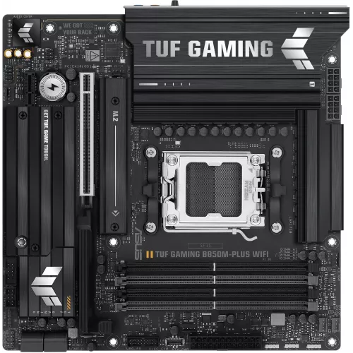 Материнская плата Asus TUF GAMING B850M-PLUS WIFI Socket AM5 AMD B850 4xDDR5 mATX AC`97 8ch(7.1) 2.5Gg RAID+HDMI+DP