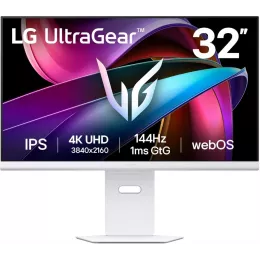 Монитор LG 31.5" UltraGear 32G810SA-W белый IPS LED 16:9 HDMI M/M матовая HAS Piv 400cd 178гр/178гр 3840x2160 144Hz G-Sync FreeSync Premium DP Quad 4K (2160p) USB 10.5кг