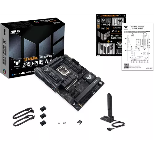 Материнская плата Asus TUF GAMING Z890-PLUS WIFI Soc-1851 Intel Z890 4xDDR5 ATX AC`97 8ch(7.1) 2.5Gg RAID+HDMI+DP