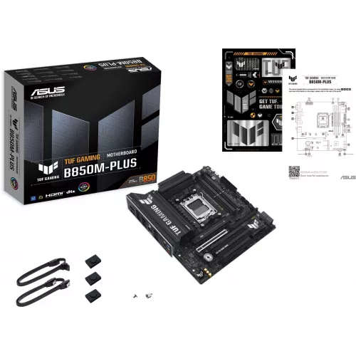 Материнская плата Asus TUF GAMING B850M-PLUS Socket AM5 AMD B850 4xDDR5 mATX AC`97 8ch(7.1) 2.5Gg RAID+HDMI+DP