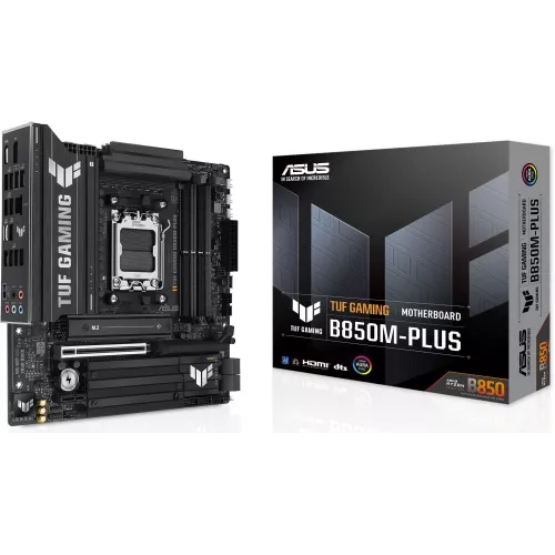 Материнская плата Asus TUF GAMING B850M-PLUS Socket AM5 AMD B850 4xDDR5 mATX AC`97 8ch(7.1) 2.5Gg RAID+HDMI+DP