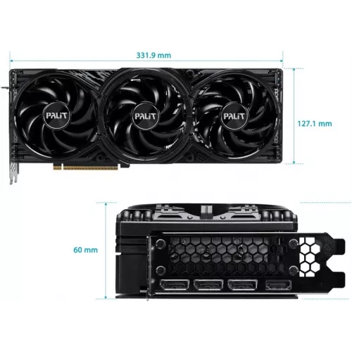 Видеокарта Palit PCI-E 5.0 PA-RTX5070Ti GAMINGPRO NVIDIA GeForce RTX 5070TI 16Gb 256bit GDDR7 2295/28000 HDMIx1 DPx3 HDCP Ret