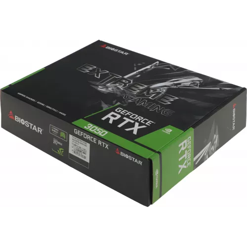 Видеокарта Biostar PCI-E 4.0 VN3516RF68 NVIDIA GeForce RTX 3050 6Gb 96bit GDDR6 1042/14000 DVIx1 HDMIx1 DPx1 HDCP Ret