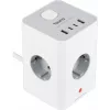 Сетевой удлинитель Buro BU-PTE4.1UC-W 1.5м (4 розетки) белый (коробка)