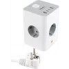 Сетевой удлинитель Buro BU-PTE4.1UC-W 1.5м (4 розетки) белый (коробка)