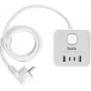 Сетевой удлинитель Buro BU-PTE4.1UC-W 1.5м (4 розетки) белый (коробка)