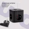 Сетевой удлинитель Buro BU-PC3.1UС-Plus-B 1.5м (3 розетки) черный (коробка)