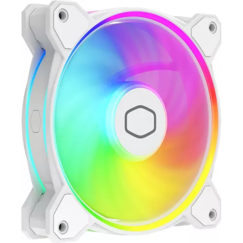 Вентилятор для корпуса Cooler Master MasterFan MF120 Halo2 ARGB 120х120x25 белый 4-pin 27дБ (MFL-B2DW-21NP2-R2) Ret