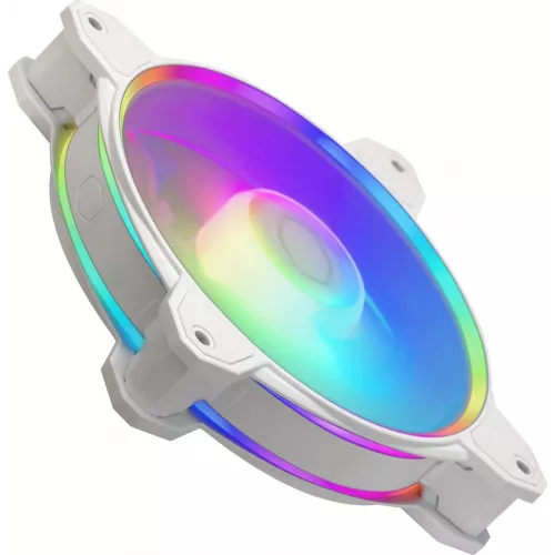 Вентилятор для корпуса Cooler Master MasterFan MF120 Halo2 ARGB 120х120x25 белый 4-pin 27дБ (MFL-B2DW-21NP2-R2) Ret