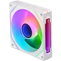 Вентилятор для корпуса Bloody CF-12 LCD ARGB 120х120x25 белый 4-pin 32дБ (упак.:1шт) (CF-12-ARGB120-WH) Ret