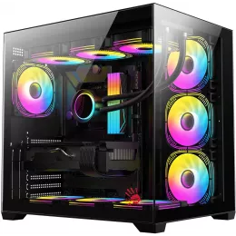 Корпус Bloody CC-122 черный без БП ATX 10x120mm 1xUSB2.0 1xUSB3.0 audio