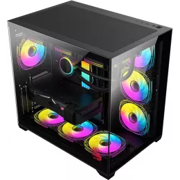 Корпус Bloody CC-122 черный без БП ATX 10x120mm 1xUSB2.0 1xUSB3.0 audio