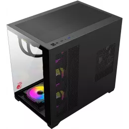 Корпус Bloody CC-122 черный без БП ATX 10x120mm 1xUSB2.0 1xUSB3.0 audio