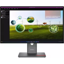 Монитор Lenovo 27" ThinkVision P27q-40 черный IPS LED 16:9 HDMI матовая HAS Piv 1500:1 350cd 178гр/178гр 2560x1440 120Hz DP Quad 2K (1440p) USB 6.4кг