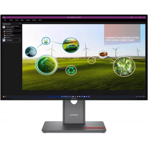 Монитор Lenovo 27" ThinkVision P27q-40 черный IPS LED 16:9 HDMI матовая HAS Piv 1500:1 350cd 178гр/178гр 2560x1440 120Hz DP Quad 2K (1440p) USB 6.4кг