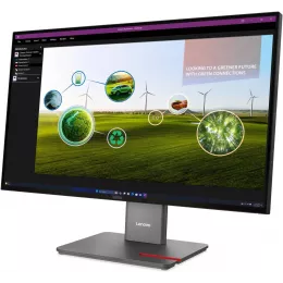 Монитор Lenovo 27" ThinkVision P27q-40 черный IPS LED 16:9 HDMI матовая HAS Piv 1500:1 350cd 178гр/178гр 2560x1440 120Hz DP Quad 2K (1440p) USB 6.4кг