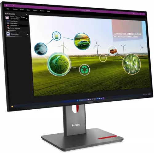 Монитор Lenovo 27" ThinkVision P27q-40 черный IPS LED 16:9 HDMI матовая HAS Piv 1500:1 350cd 178гр/178гр 2560x1440 120Hz DP Quad 2K (1440p) USB 6.4кг