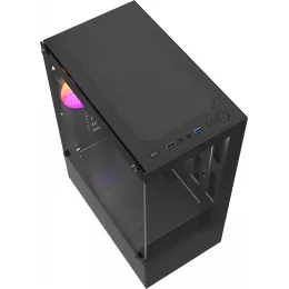 Корпус Accord ACC-285-02B черный без БП mATX 5x120mm 1xUSB2.0 1xUSB3.0 audio